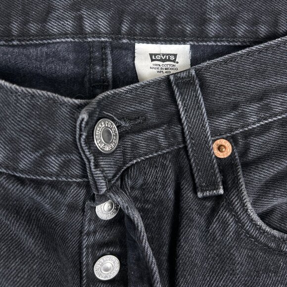 Y2K Levis 501 Jeans Men's Cotton Button Fly Straight Leg 32/31 - Picture 9 of 16